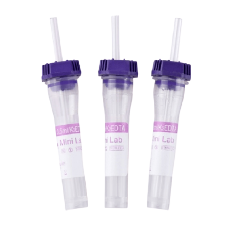 Мікро пробірка з капіляром, 0,2 мл, ЕДТА K2, Лавандова, 8x45 мм ПП